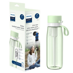 Sticla cu filtru pentru apa Philips GoZero Daily AWP2731GNR/58, 660 ml, 5-38°C, Tritan fara BPA, AWP285, Verde