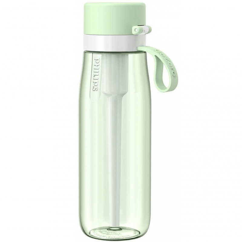 Sticla cu filtru pentru apa Philips GoZero Daily AWP2731GNR/58, 660 ml, 5-38°C, Tritan fara BPA, AWP285, Verde