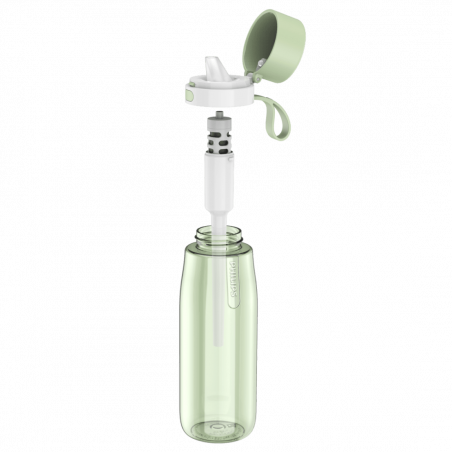 Sticla cu filtru pentru apa Philips GoZero Daily AWP2731GNR/58, 660 ml, 5-38°C, Tritan fara BPA, AWP285, Verde