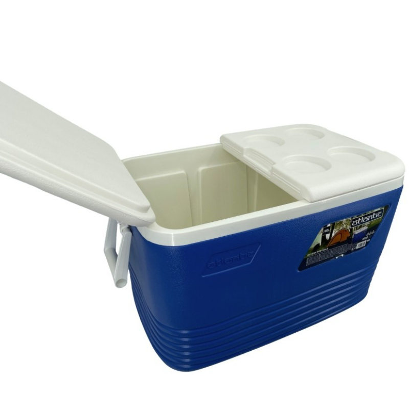 Cutie frigorifică Atlantic 1008729, 60 l, Răcire pasivă, 8 suporturi pentru pahare, Albastru