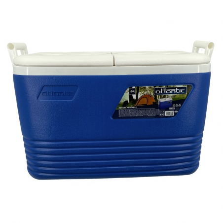 Cutie frigorifică Atlantic 1008729, 60 l, Răcire pasivă, 8 suporturi pentru pahare, Albastru