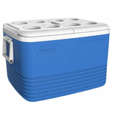 Cutie frigorifică Atlantic 1008729, 60 l, Răcire pasivă, 8 suporturi pentru pahare, Albastru