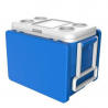 Ladă frigorifică cu rafturi Atlantic 1008727, 45 l, Răcire pasivă, 4 suporturi pentru pahare, Albastru