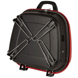 Grătar pe cărbuni Muhler 1003819, 41 x 41 x 40 cm, grătar zincat, capac, roșu