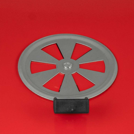 Grătar pe cărbuni Muhler 1003819, 41 x 41 x 40 cm, grătar zincat, capac, roșu