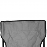 Scaun de camping Muhler 1009262, 52 x 52 x 82 cm, până la 100 kg, pliabil, gri