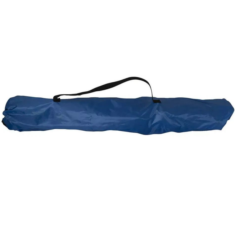 Scaun de camping Muhler C2012 109267, 52 x 52 x 90 cm, până la 100 kg, suport pentru pahar, pliabil, albastru