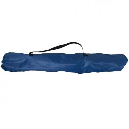 Scaun de camping Muhler C2012 109267, 52 x 52 x 90 cm, până la 100 kg, suport pentru pahar, pliabil, albastru