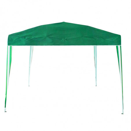 Cort de grădină Muhler 649419, 300x300x250 cm, Cadru metalic, Impermeabil, Pliabil, Verde