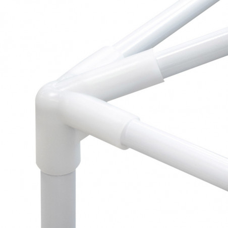 Cort Muhler G1015 300x300x250 cm, structură din oțel, albastru