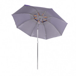 Umbrelă de plajă Muhler YL1039, 200x200 cm, protecție UV, cadru din oțel, înclinare reglabilă, violet
