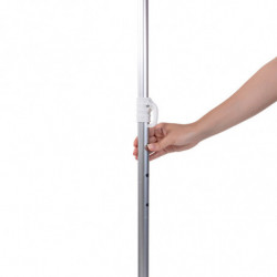 Umbrelă de plajă Muhler YL1039, 200x200 cm, protecție UV, cadru din oțel, înclinare reglabilă, violet