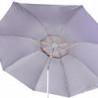 Umbrelă de plajă Muhler YL1039, 200x200 cm, protecție UV, cadru din oțel, înclinare reglabilă, violet