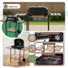 Friteuza cu aer cald Royalty Line RL-AF3.1, 1400W, 3 L, 5 portii, Negru