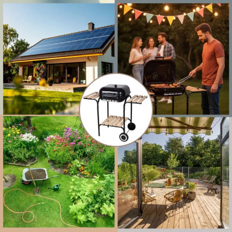 Friteuza cu aer cald Royalty Line RL-AF3.1, 1400W, 3 L, 5 portii, Negru