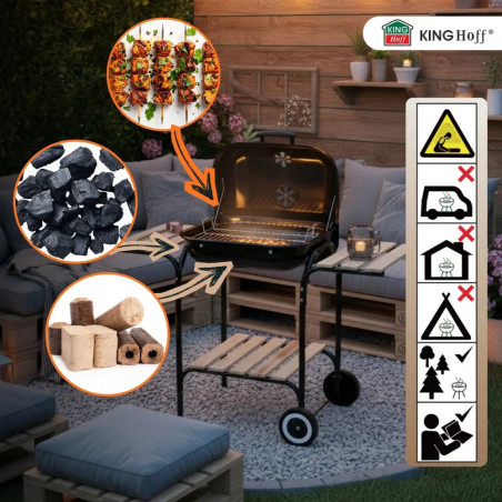 Friteuza cu aer cald Royalty Line RL-AF3.1, 1400W, 3 L, 5 portii, Negru