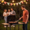 Friteuza cu aer cald Royalty Line RL-AF3.1, 1400W, 3 L, 5 portii, Negru