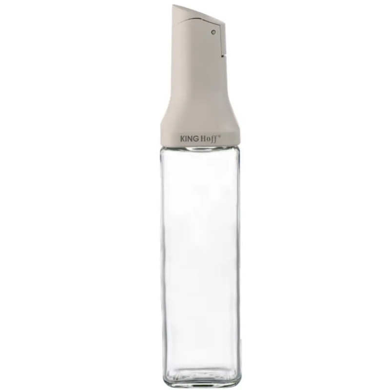 Sticla pentru sosuri Kinghoff KH 2004, 500 ml, Cu dozator, Inchidere etansa, Bej