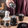 Aparat electric de cafea cubanez Klausberg KB 7998, 500 W, 6 cesti, Element de incalzire incorporat, Supapă de siguranta, Negru