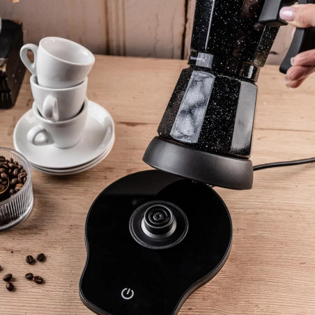 Aparat electric de cafea cubanez Klausberg KB 7998, 500 W, 6 cesti, Element de incalzire incorporat, Supapă de siguranta, Negru