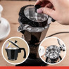Aparat electric de cafea cubanez Klausberg KB 7998, 500 W, 6 cesti, Element de incalzire incorporat, Supapă de siguranta, Negru