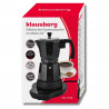 Aparat electric de cafea cubanez Klausberg KB 7998, 500 W, 6 cesti, Element de incalzire incorporat, Supapă de siguranta, Negru