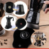 Aparat electric de cafea cubanez Klausberg KB 7998, 500 W, 6 cesti, Element de incalzire incorporat, Supapă de siguranta, Negru