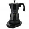 Aparat electric de cafea cubanez Klausberg KB 7998, 500 W, 6 cesti, Element de incalzire incorporat, Supapă de siguranta, Negru