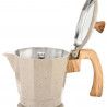 Aparat electric de cafea cubanez Klausberg KB 7999, 500 W, 6 cesti, Element de incalzire incorporat, Supapa de siguranta, Bej