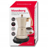 Aparat electric de cafea cubanez Klausberg KB 7999, 500 W, 6 cesti, Element de incalzire incorporat, Supapa de siguranta, Bej