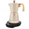 Aparat electric de cafea cubanez Klausberg KB 7999, 500 W, 6 cesti, Element de incalzire incorporat, Supapa de siguranta, Bej