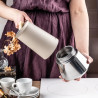 Aparat electric de cafea espresso cubanez Klausberg KB 7997, 600 ml, 12 cesti, Supapa de siguranta, Otel, Inductie, Bej