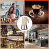 Aparat electric de cafea espresso cubanez Klausberg KB 7997, 600 ml, 12 cesti, Supapa de siguranta, Otel, Inductie, Bej