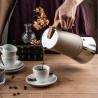 Aparat electric de cafea espresso cubanez Klausberg KB 7997, 600 ml, 12 cesti, Supapa de siguranta, Otel, Inductie, Bej