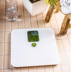 Cântar-analizor Klausberg KB 7941, până la 180 kg, BIA, Bluetooth, ecran LCD, sticlă securizată, Smart, alb