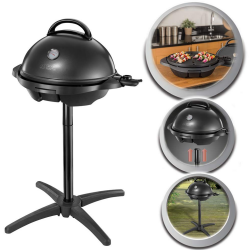 Grătar electric George Foreman 22460-56, 2400 W, 44,5 cm, 15 porții, 5 niveluri de temperatură, strat antiaderent, negru