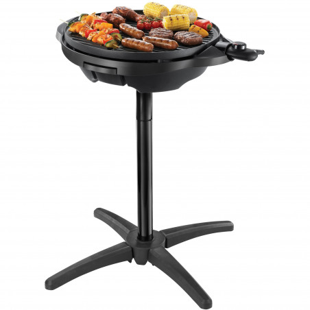 Grătar electric George Foreman 22460-56, 2400 W, 44,5 cm, 15 porții, 5 niveluri de temperatură, strat antiaderent, negru