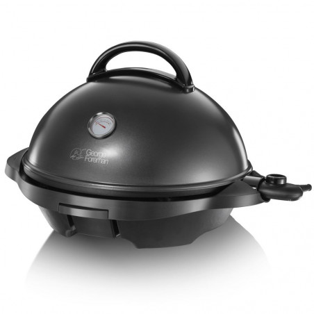 Grătar electric George Foreman 22460-56, 2400 W, 44,5 cm, 15 porții, 5 niveluri de temperatură, strat antiaderent, negru