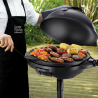 Grătar electric George Foreman 22460-56, 2400 W, 44,5 cm, 15 porții, 5 niveluri de temperatură, strat antiaderent, negru
