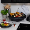 Grătar electric George Foreman 22460-56, 2400 W, 44,5 cm, 15 porții, 5 niveluri de temperatură, strat antiaderent, negru