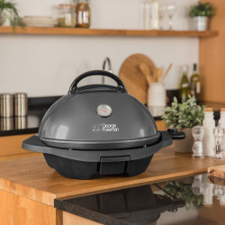 Grătar electric George Foreman 22460-56, 2400 W, 44,5 cm, 15 porții, 5 niveluri de temperatură, strat antiaderent, negru
