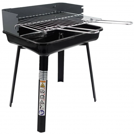 Gratar pe carbuni Master Grill & Party MG936, Reglabil, Pliabil, Negru