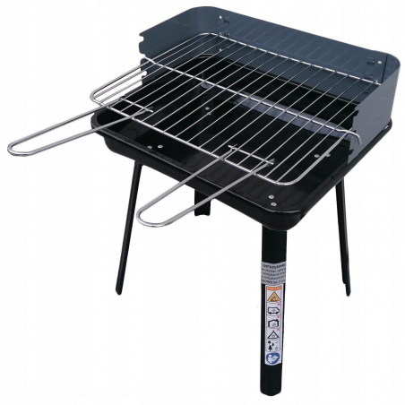 Gratar pe carbuni Master Grill & Party MG936, Reglabil, Pliabil, Negru