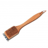 Perie pentru curatarea gratarului MG229, 30 cm, Fibre de alama, Lemn, Maro