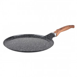 Tigaie pentru clatite Oliver Voltz OV54324C24, 24 cm, Acoperire antiaderenta marmorata, Inductie, Negru melanj