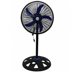 Ventilator Oliver Voltz OV51760N18, 50 W, 18", 3 viteze, Indicator luminos, Reglabil, Negru/Albastru