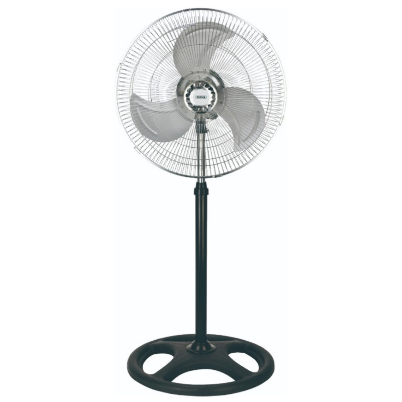 Ventilator Rosberg R51760J18S, 70 W, 18", 3 viteze, Oscilare, Inaltime reglabila, Negru/Crom