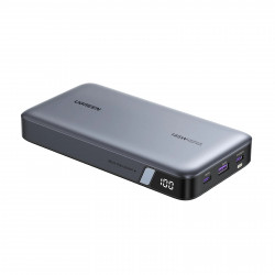 Baterie externă UGREEN PB205, 25000 mAh, PD 3.1 145 W, ecran digital cu LED, potrivită pentru călătoriile cu avionul, USB-C, gri