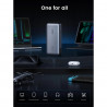 Baterie externă UGREEN PB205, 25000 mAh, PD 3.1 145 W, ecran digital cu LED, potrivită pentru călătoriile cu avionul, USB-C, gri