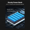 Baterie externă UGREEN PB720, 20000 mAh, PD 3.0 100 W, ecran digital cu LED, potrivită pentru călătoriile cu avionul, USB-C, gri